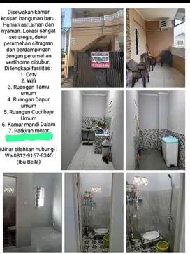 Di Sewakan Kamar Kos Full Furnish Swadaya 2 leuwinanggung Cibubur.
