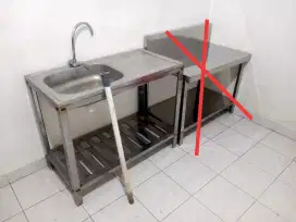 Washbak cuci piring & 2 Set meja payung outdoor cafe