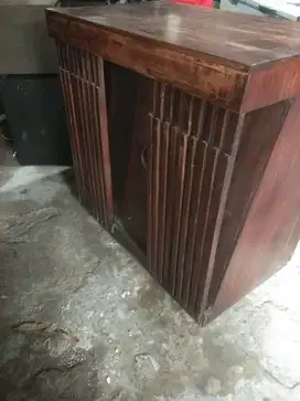 meja kasir jati minimalis murah bekas