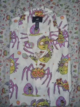H&m Pria Motif Rick and Morty