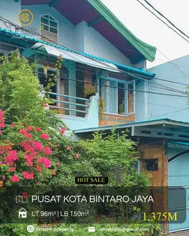 Dijual cepat rumah siap huni di pusat kota Bintaro Jaya Tangsel