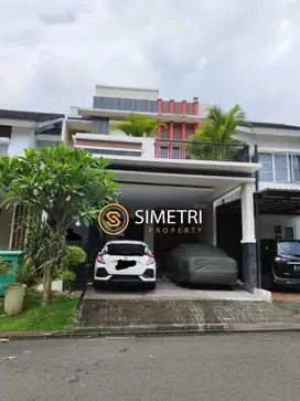 Dijual rumah bagus 3 lantai De Latinos dekat stasiun rawa buntu BSD
