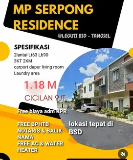 Rumah BARU 1.18 M BSD CITY BEBAS BIAYA KPR