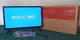 PROMO TERMURAH! LED 24 POLYKING DIGITAL HDMI ,VGA ,AC /DC