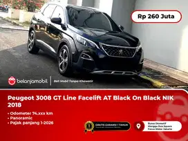 [PANORAMIC] Peugeot 3008 GT Line Facelift AT Black On Black 2018/2019