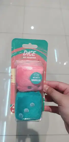 Dice Air Freshener Car Vanilla