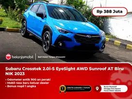[900 KM] Subaru Crosstek 2.0i-S EyeSight AWD Sunroof AT Biru 2023/2024