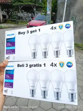 Lampu LED Philips  isi 4