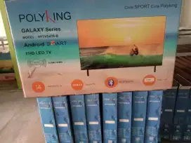 PROMO TERMURAH! LED 43 ANDROID POLYKING HDMI ,VGA
