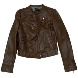 Jaket Kulit Crop Domba