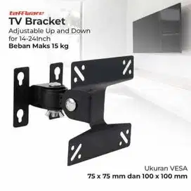 Bracket TV Adjustable VESA 100 x 100 for 14-24 Inch TV