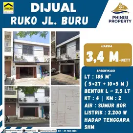 Ruko bentuk L jalan Buru