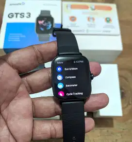 Amazfit GTS 3 Black amoled GPS SpO2 altimeter barometer
