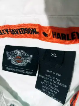 HARLEY DAVIDSON Original Kemeja Likenew. Bally Tumi Rolex Hermes Prada