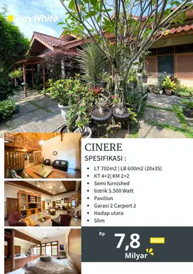 Di jual rumah mewah dan luas di kawasan cinere