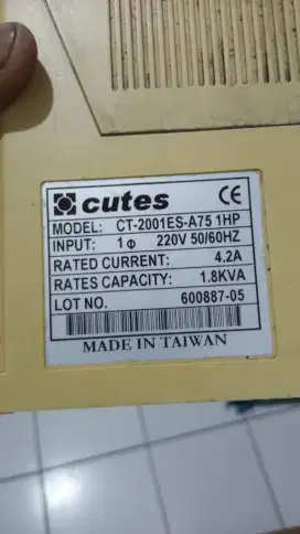 Inverter Cutes Model CT 2000ES