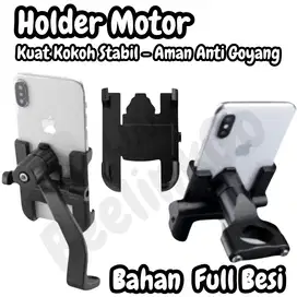 Holder Motor Full besi Model Stang dan Spion