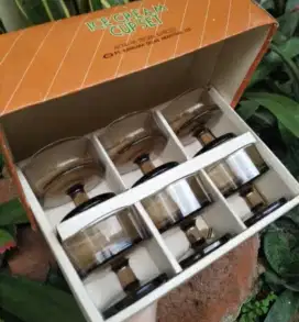 Ice cream cup 5/pcs set gelas es krim jadul antik