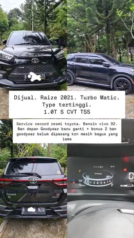 Raize AT 2021 TSS ALL BLACK ISTIMEWA