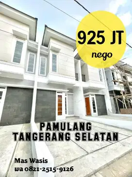DIJUAL Rumah SIAP HUNI dalam Cluster PAMULANG, Tangerang Selatan