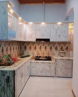 Kitchen set bahan aluminium acp anti ryap anti kropos kuat api