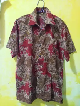 Baju batik pria size M