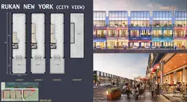 RUKO DIJUAL PIK 2 MARINA BAY 4.5X20 NEW YORK VIEW CITY 3.5 LANTAI