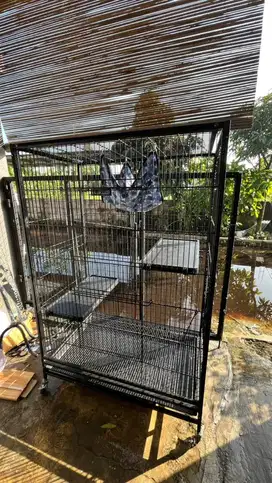 JUAL KANDANG KUCING JUMBO octagon 4pintu kokoh
