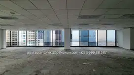 Kantor Bare 220m2 Rp 180rb permeter lokasi di tengah Mall Kokas