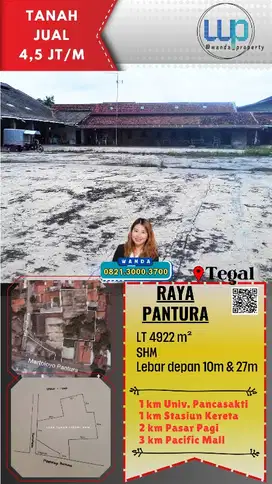 Dijual dan Disewakan Cepat Tanah Strategis Jalur Pantura Tegal