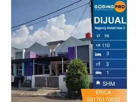 Dijual cepat rumah nyaman, rapi dan direnovasi di Regency Melati Mas
