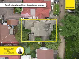 Cinere megapolitan luas 540 dimensi 18 x 30 depan playground