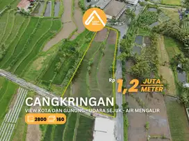 Jual Tanah Cangkringan Pinggir Jalan View Sawah Gunung Kota Air Sejuk