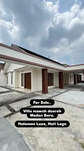 Jual Villa mewah daerah Medan Baru, halaman Luas, harga murah