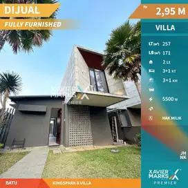Dijual Villa Furnish Kawasan Wisata di Kingspark Batu Malang