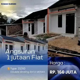 Rumah subsidi angsuran 1 juta Flat