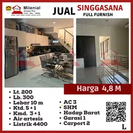 TURUN HARGA - RUMAH FULL FURNISHED DI SINGGASANA