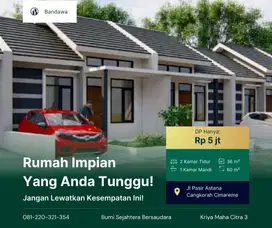 Dijual Rumah Murah Tanpa DP Cicilan Mulai 2jt an