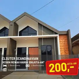 Dijual cluster murah desain cantik dilokasi strategis dekat jalan