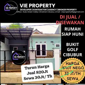 DI JUAL / DI SEWAKAN RUMAH DI BUKIT GOLF SIAP HUNI