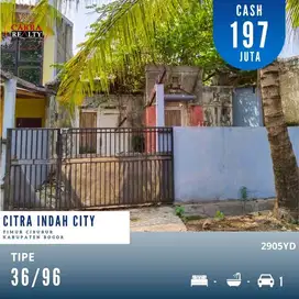 Rumah siap renovasi di citra indah city jonggol