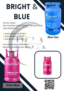 DELIVERY BRIGHT GAS & BLUE GAS