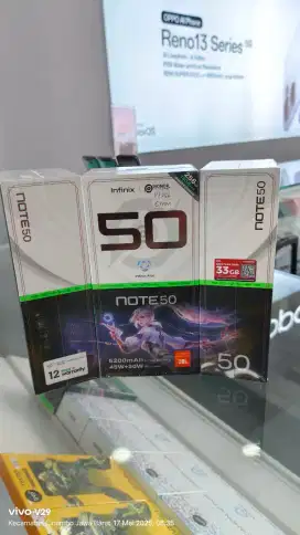 Infinix NOTE 50 8+8/256 Gaming baru segel box PROMO Spesial