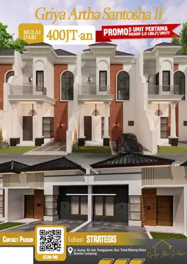RUMAH IDAMAN 2 LANTAI AMAN NYAMAN DI TENGAH KOTA