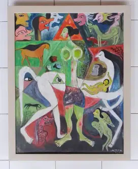 Lukisan tema wayang