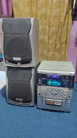 Speaker compo AIWA sudah bluetooth,AUX,radio mesin masih orian aman