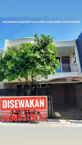 Disewakan rumah greenville