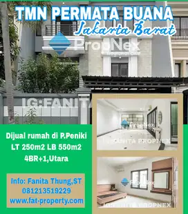 Dijual rumah mewah di Tmn Permata Buana,Jl P.Peniki,JakBar LT550m2