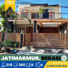 Rumah dijual Murah 2Lt. Jatimakmur, Bekasi dekat Tol Jatiwaringin, SHM
