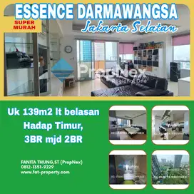 Dijual Apt Essence Darmawangsa 139m2(3BR mjd 2BR),Timur,furnished